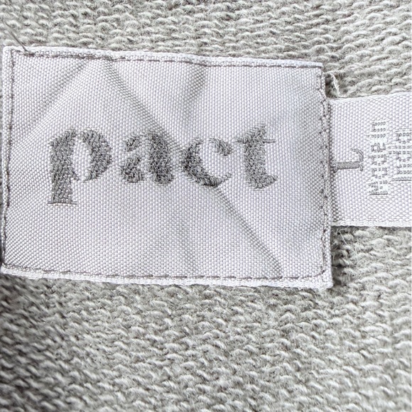 Pact Organic Cotton French Terry
Hooded Hoodie Sweatshirt Dress Size Large Gray - Picture 3 of 10